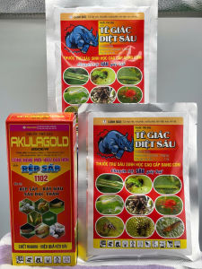 [ Rệp sáp mãng cầu ] Bộ đôi Rệp sáp 1102 Akulagold + Tê giá diệt s.âu tiêu diệt gọn rệp sáp cứng đầu sâu đục trái trên mãng cầu