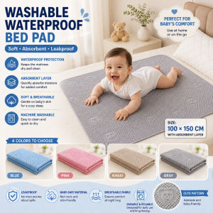 Waterproof Bed Pad 100x150cm Washable Incontinence Underpad Reusable Mattress Protector Adult Kids