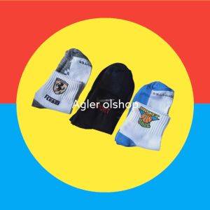 12 PASANG KAOS KAKI FUTSAL PENDEK UKURAN 3/4 TEBAL MURAH  BUAT COWOK CEWEK