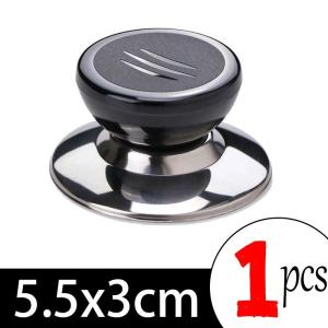 5Pcs Pot Lib Knobs Caps Wooden Heat-Resistant Cooking Pan Lid Covers Replacement Lifting Handle Kitchen Cookware Handgrip