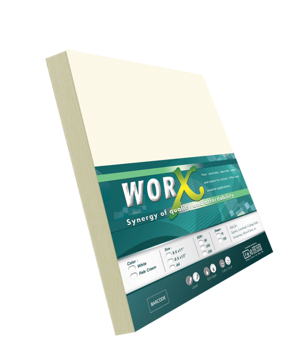 Worx Specialty Paper 200gsm Pale Cream 100 sheets pack Lazada PH