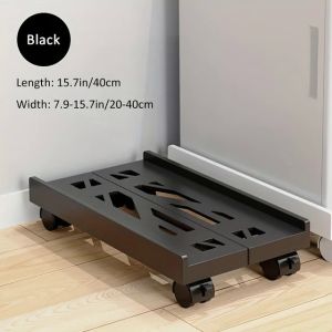 [Metaverse] Computer CPU Roller Stand Retractable Cpu Stand With Wheels Holder Under Desk Computer PC Case