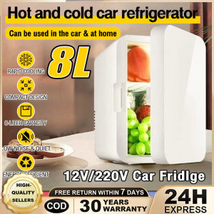 8L Portable Mini Fridge | Peti Sejuk Mini 8L Sesuai untuk Kereta & Rumah Dual Fungsi Sejuk & Panas