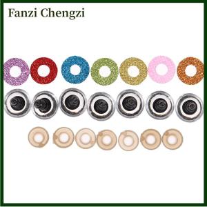 Fanzi 10Sets 16MM Stuffed Toys Glitter Safety Eyes Nonwovens Washer Clear Doll Eyes