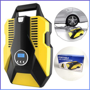 PENGIRIMAN CEPAT SEAMETAL Inflator Pompa Angin Ban Mobil Car Compressor 120W ATJ 1266 / pompa mobil elektrik portable multifungsi 12v tekanan tinggi 150 psi / pompa ban motor dan mobil 12v portable otomatis bus truk / inflator pompa ban mobil motor