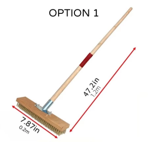 20/30cm Floor Wire Brush Accessories Household Indoor Outdoor Simple Room Stains Scrubber Stain Remover Cleaning Broom Head