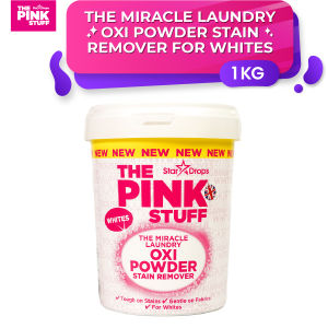 The Pink Stuff the Miracle Laundry OXI Powder Stain Remover for Whites (1kg)
