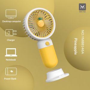 Calcenubes Mini USB dễ thương fan với trái cây thiết kế xách tay quạt yên tĩnh cho ngoài trời cho học sinh bàn sử dụng