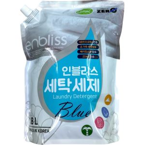 Enbliss Blue Laundry Detergent Refill Pack 1.8L / 3L Powerful Cleaning Baking Soda Made in Korea