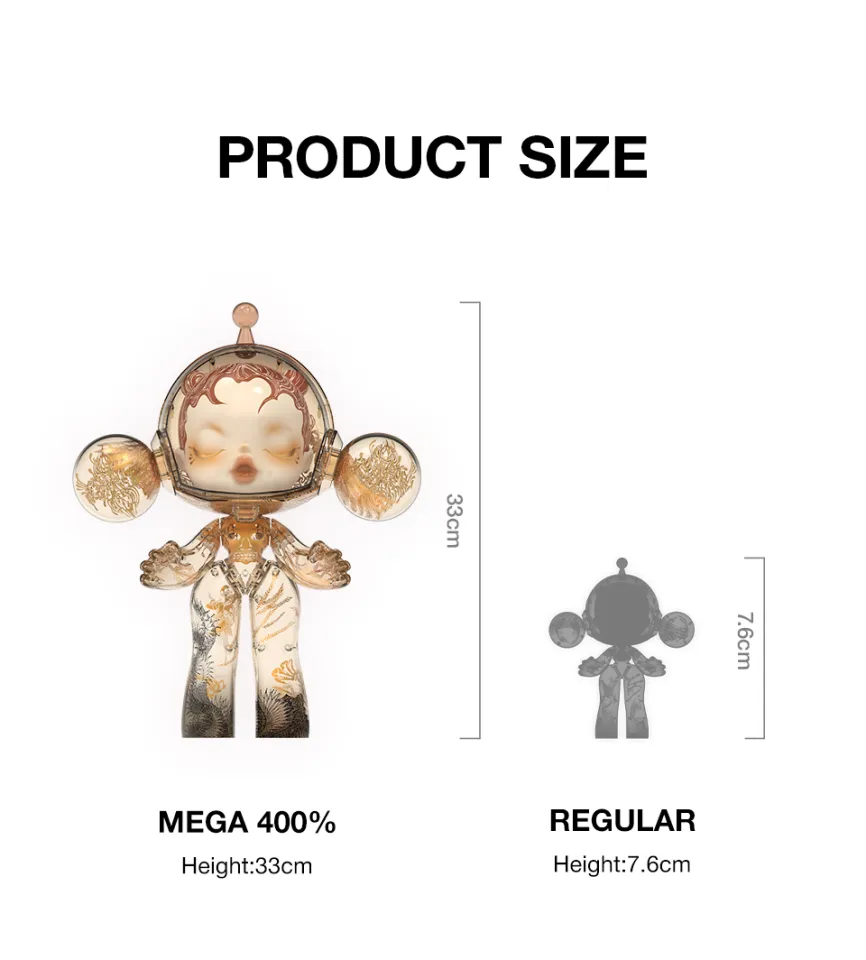 POP MART SKULLPANDA MEGA α400% WuJian’an MEGA α SKULLPANDA 400% Wu Jian'an-The Heaven of Nine Levels - POP