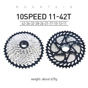 VG Sports 8/9/10/11Speed Speed Integrated Split Lightweight Cassette Cogs Mountain Bike Freewheel 36T 40T 42T 46T 50T High Strength Steel Wear-resistant