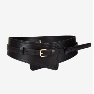 METALIX Alloy buckle Waist Belt PU Leather Waist Waistband Fashion Elastic Wide Belts Dress
