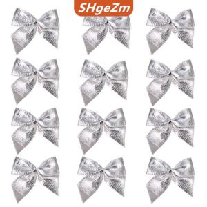 [COD] SHgeZm 12Pcs Valentine Của Ngày Cung Màu Đỏ Cho Vòng Hoa Cung Mộc Mạc Cho Mùa Đông Cung Màu Đỏ Giáng Sinh Mạ Vàng Edged Cây Cung Cho Đám Cưới Trang Trí Nội Thất