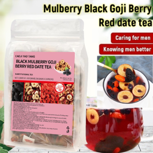 🎉Hot Sale 🎉Black Goji Berry Mulberry Red Date Tea Organic Herbal Blend For Antioxidant Rich Health Support Wellness Tea Bags Natural Ingredients Black Goji Berry Tea Mulberry Red Date Tea Herbal Blend Tea Wellness Tea Bags Natural