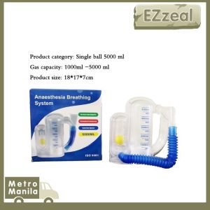5000ml Breathing Trainer Lung Exerciser Deep Breath Trainer Respiratory Spirometer
