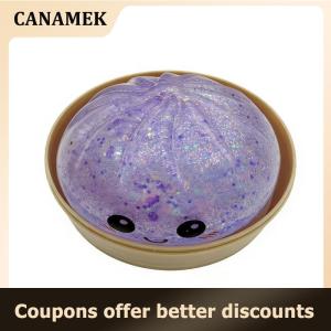 【 CANAMEK 】 Rainbow Dumpling Squishy Toy Oversized 1pc Jumbo Stress Relief Sensory Soft Slow Rising for School Prize