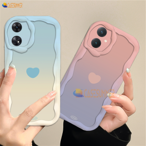 (Lokal Ready) Casesummer Casing hp OPPO A17 A17k A38 A18 A58 A78 A12 A16 A16s A54s A16k A16e  A5s A7 A11K A1K A57 4G A58 A78 A77S A53 2020 A3s A12e A33 A31 A52 A92 A54 Reno 8T 4G Reno 5F Ins Gradiasi Cinta Hati 3D Bergelombang Tepi Melengkung Candy Case