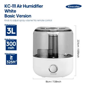 KINSCOTER 3L Air Humidifier Professional Large Capacity Home Humidifier Plant Mist Aroma Diffuser with Remote Control Timer