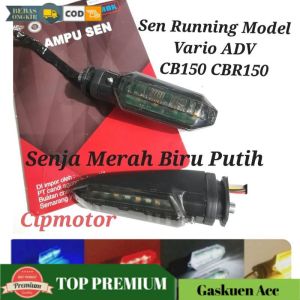 Lampu Sen Sein Running Model Klick Vario 125 150 ADV CBR150R CB150R Tiger Verza dll 2in1 senja Merah Biru putih Sen Kuning Running