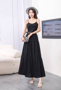 ชุดเซ็ท2ชิ้นลูกไม้ชุดเสื้อสายเดี่ยวและกระโปรงTD125