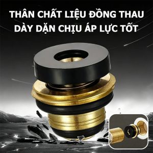 Van Khóa Nước Tự Động Thay Băng Tan Bằng Đồng Thau Cao Cấp Gioăng Silicon Chống Rò Rỉ Cho Van Góc Vòi Nước Ống Phi 21 Ren 1/2 Inch Đa Năng Chịu Nhiệt Chống Nổ Phụ Kiện Nhà Tắm Bếp