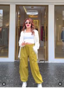 CARGO X JOGGER PANTS BELLA / CELANA PANJANG WANITA KATUN STRECH MELAR BISA SAMPAI BB 85KG
