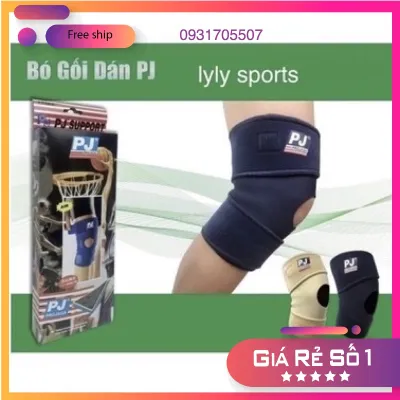 Bó Gối Thể Thao loại dán cao cấp PJ - Băng Bảo Vệ Đầu Gối dán Pj ( Hộp 1 Chiếc ) Quấn Gối Bóng Đábóng Chuyềnbóng Rổ