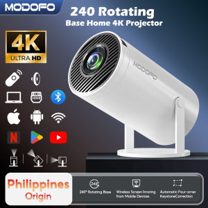 MODOFO Android 12.0 Mini Projector For Phone Ultra HD 4K Bluetooth 5G WiFi Portable Smart Projecter HY300