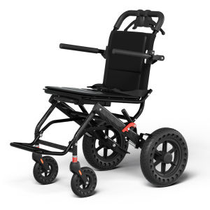 KANBEIO Lightweight Wheelchair - Easy Carry with Pull Rod Foldable for Travel & Elderly Use