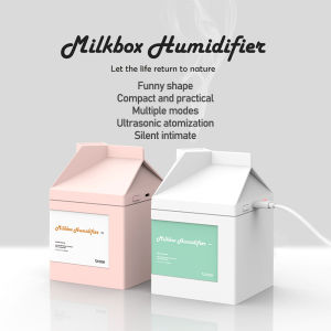 Bcase Milk Carton Humidifier USB Creative Mute Office Moisturizing Humidification Small Mini Humidifier Energy Saving