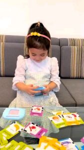 [ HCM] Máy Đọc Thẻ Flashcard song ngữ Anh Việt mẫu mới 112 thẻ 224 từ vựng cho bé