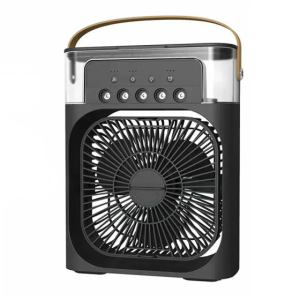 4 in1 Mini Air Conditioner 600mL Cooling Fan Humidifier Mist Cooler with Led Light