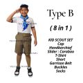 VEJCO2025 (8 IN 1 )KAB SCOUT / KID SCOUT / BOY SCOUT UNIFORM / CAPS. 