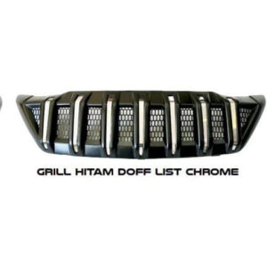 Grill Grand Fortuner VNT 2012-2015 Model Prado Geril Fortuner Apollo(plastik Abs bukan fiber) ISOKA Hitam glosy list chrome
