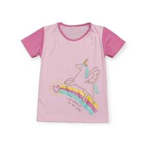 Kaos Anak Perempuan Lengan Pendek Usia 3-14 Tahun Kaos Anak Cewek Baju Harian Anak Anak