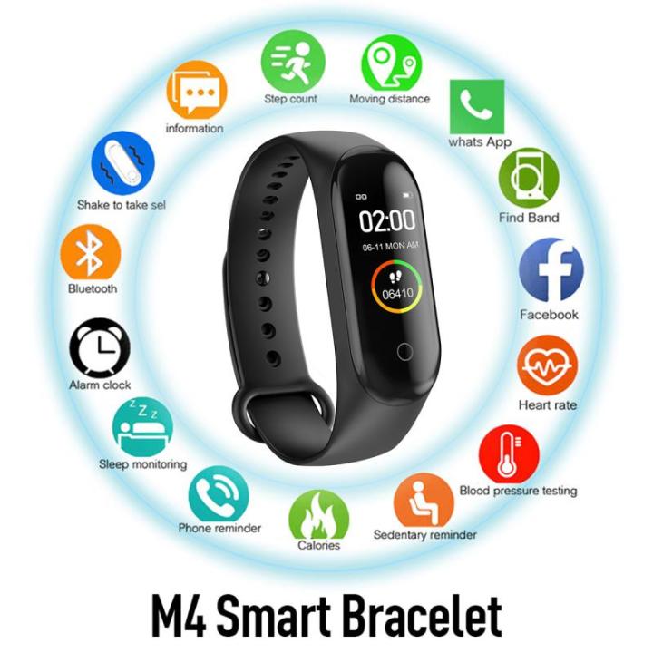 M4 Smart Watch Smart Bracelet Fitness Tracker Smartwatch Health