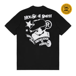 House of Smith Kaos Pria Lengan Pendek - Knowledge Black #7 - T Shirt