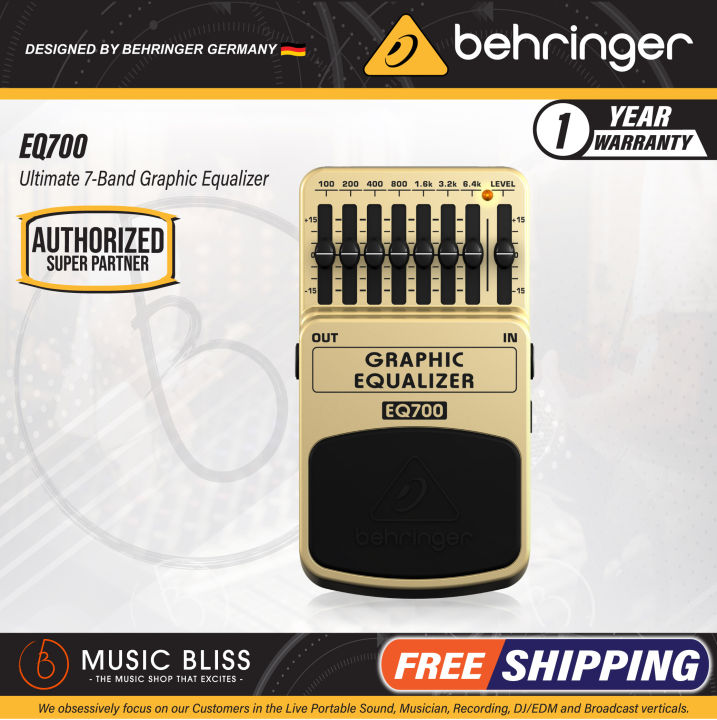 Behringer EQ700 Graphic Equalizer Guitar Effects Pedal (EQ700 / EQ 700