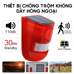 Thiết Bị Chống Trộm Năng Lượng Mặt Trời – Còi Báo Động Lớn Lắp Đặt Dễ Dàng