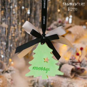 Christmas Tree Gypsum Aroma Hanging Car Wardrobe Air Freshener Christmas Gift Souvenir 120‑180 Days White Peach OolongFreesiaWhite Tea