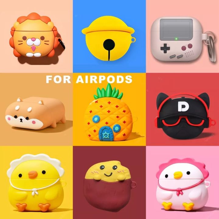 Airpods 3 Pro 1 2 Case 3D Cute Cartoon Animal For Apple Airpods 1