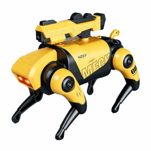 KECTTIO with Light Electric Robot Dog Intelligent Walking Sound Effects Mechanical Dog Mecha Model Rotating Bionic Robot Dog Children Gifts