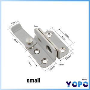 YP Stainless Steel Safety Hasp Door Lock for Bathroom Bedroom Door Catch Latch