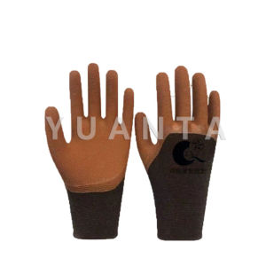 Yuanta ถุงมือผ้าเคลือบยาง กันบาด กันหนาม กันลื่น ถุงมือทำสวน ถุงมือช่าง Rubber gloves