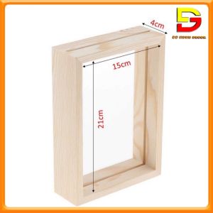 Khung Ảnh Để Bàn Trang Trí Khung Ảnh Gỗ Thông 2 Mặt Phong Cách Hiện Đại Nhiều Kích Thước DG-200