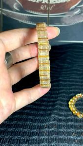 New Arrival!! Natural Citrine Golden Titanium quartz bracelets wealth collection