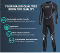 ชุดดำน้ำอุ่นหนา 3 มม. Wetsuit สำหรับผู้ชายเหมาะสำหรับการว่ายน้ำ / ดำน้ำลึก / ดำน้ำตื้น / โต้คลื่น ชุดดำน้ำชาย. 