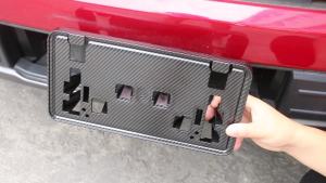 Cornerr JeCar ABS Car Front License Registrat Plate Holder Carbon Fiber Bracket US Standard For Ford F150 2021+ Car Exterior Accessories 9R3H1