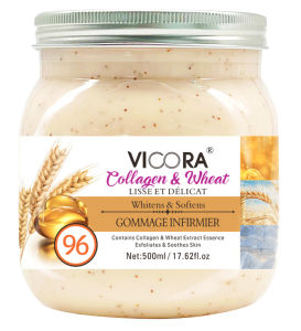 VICORA Collagen & Wheat Exfoliating Scrub 500ml — Free Shipping —