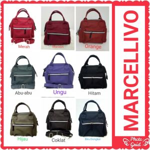 TAS MARCELLIVO SLING BAG SMALL GREEN, MAROON, DAN MERAH